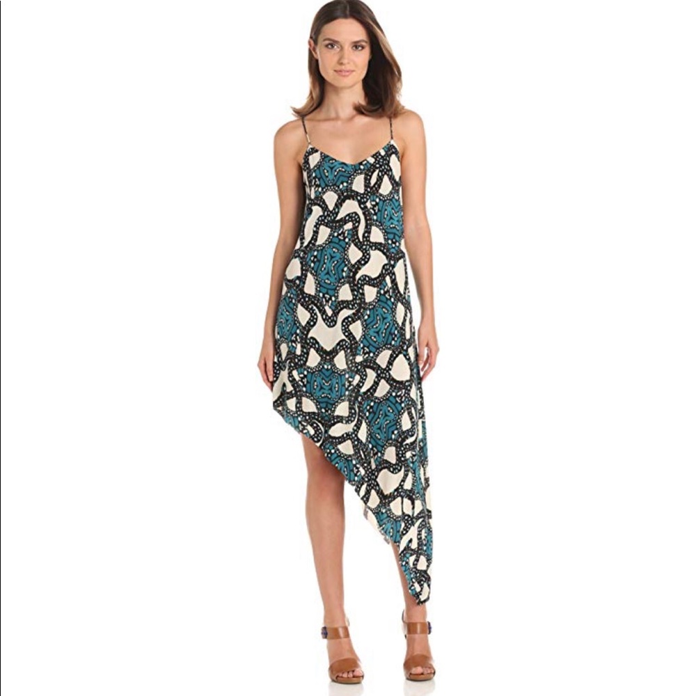 Tbags Los Angeles / Misa Asymmetrical Print Dress